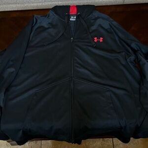 Under Armour Black and Red Athletic Sweatshirt